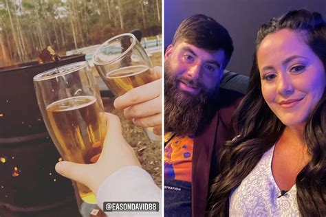 teen mom jenelle evans drinks beer with husband david eason on christmas after he was slammed