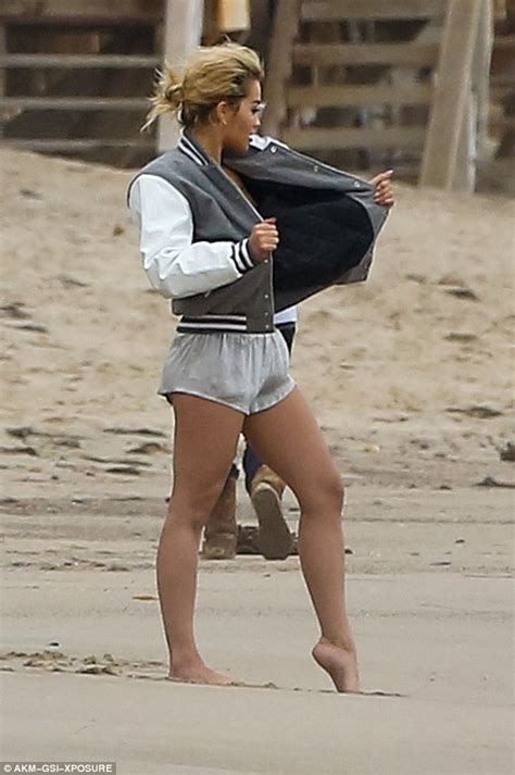 Rita Ora Topless For Malibu Beach Photoshoot Daily Mail Online