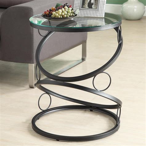 H) by stylewell (17) $ 71 20 $ 89.00. Monarch Round Metal Accent Table with Tempered Glass Top - Dark Gray - End Tables at Hayneedle