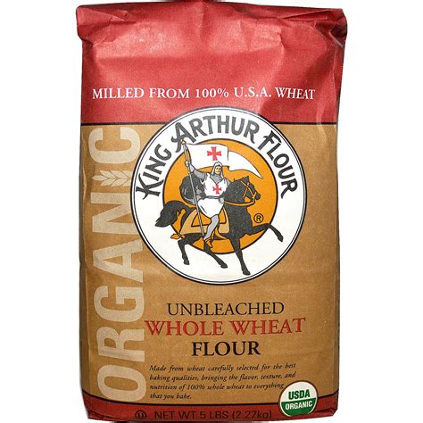 King Arthur Flour Whole Wheat Flour Unbleached 5 Lbs 227 Kg Iherb