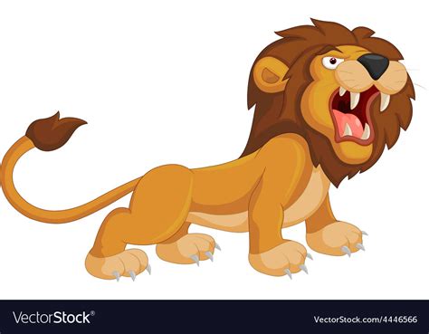 Lion Roaring Cartoon
