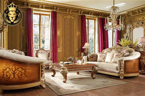 golden european style living room sofa set royalzig
