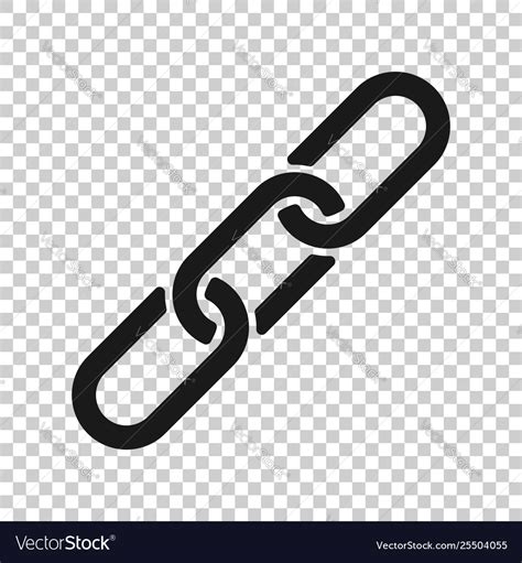 Chain Sign Icon In Transparent Style Link Vector Image