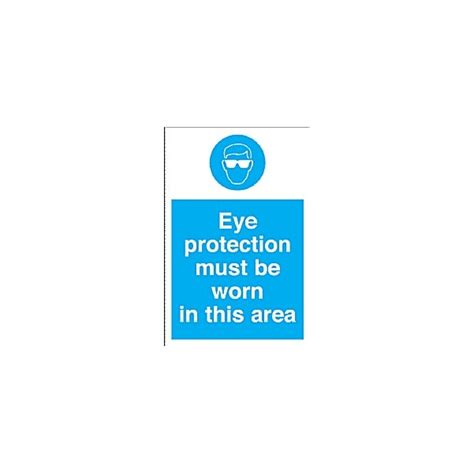 Eye Protection Must Be Worn In This Area Sign Awareness And Safety Signs