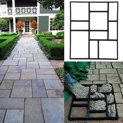 Topeakmart Garden Concrete Paving Pathway Patio Path Brick Stepping