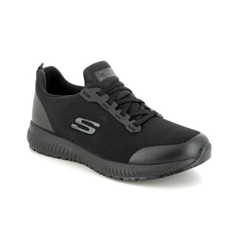 Skechers Work Squad Slip Resistant 77222ec Blk Black Trainers