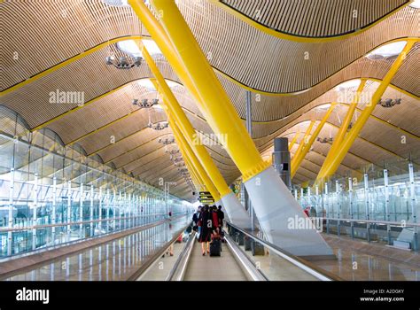 Travelator At Terminal 4 At Madrid Barajas Airport Designed By Stock