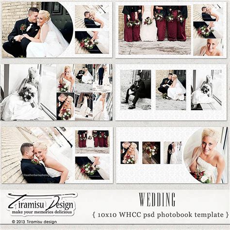 Wedding Album Template Wedding Photobook Templates For Etsy In