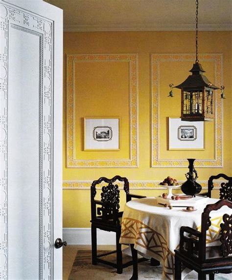 Yellow And Black Dining Room Eclectic Dining Room