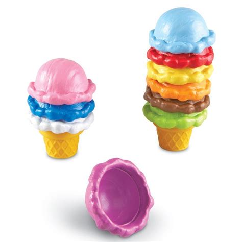 Ice Cream Cone Stack Toy Smart Snacks Preschool Learning Toys
