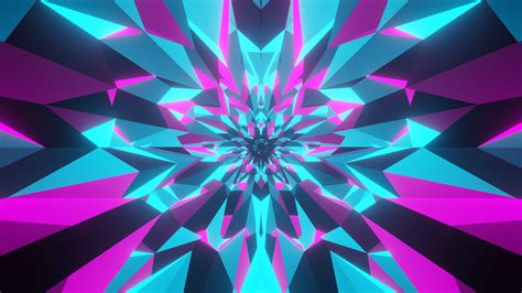 Artistic Pink And Blue Tunnel Kaleidoscope 4k 5k Hd Abstract Wallpapers