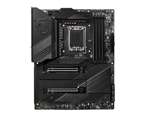 Msi Meg Z690 Unify Gaming Motherboard Atx Intel 12th Gen Processors