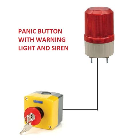 Emergency Alarm Panic Button With Light And Siren Malaysia Thailand