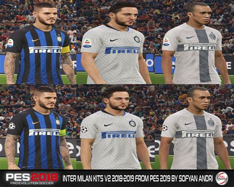 Pes 2018 Inter Milan Kits V2 2018 2019 From Pes 2019 By Sofyan Andri