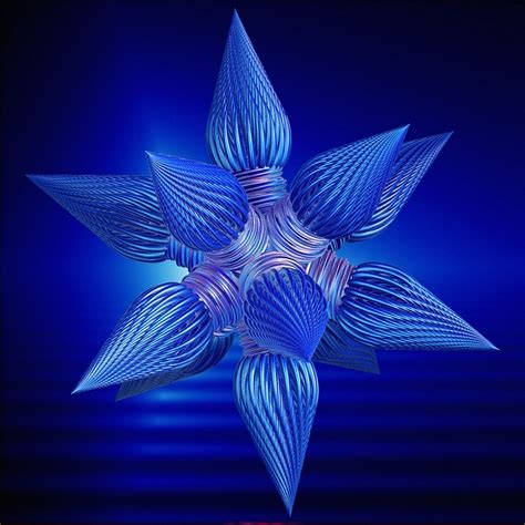 Blue Star Fractal Fractal Art Fractals Fractal Design