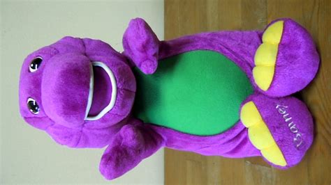 Barney The Purple Dinosaur Singing And Talking 14 Inch Plush Youtube