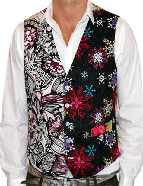 Foul Fashion Second Hand Style Waistcoat Multicoloured Deguise Toi Achat De Accessoires