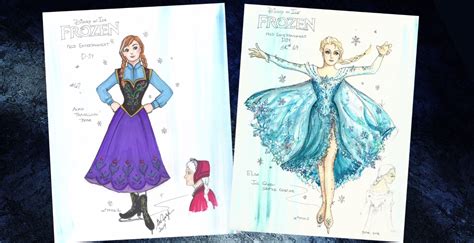 Anna And Elsa Disney On Ice Costume Concept Art Elsa And Anna Photo