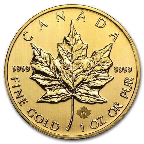 2013 1 Oz Gold Canadian Maple Leaf Coin For Sale