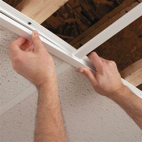 How To Diy Orange Peel Texture On Drywall Modernize Ceiling Grid