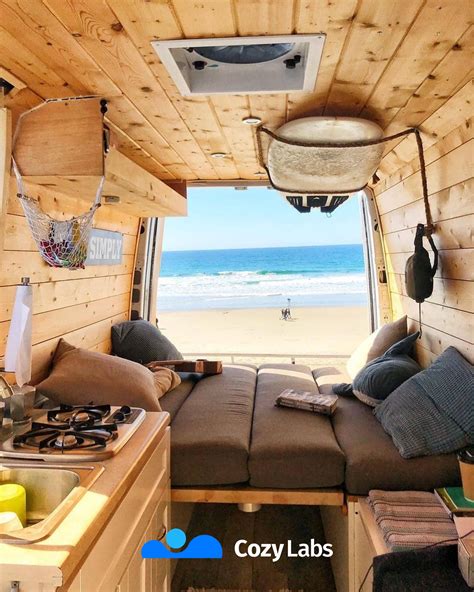 Cozy + Tropical = Perfect combination! | Van living, Van interior, Van