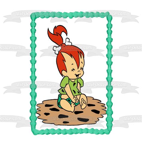 The Flintstones Pebbles Wilma Flintstone Rubble Edible Cake Topper Ima