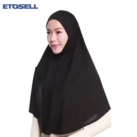 Buy Colorful Muslim Crystal Hemp Cloth Hijab Amira Headscarf Slip On Islamic