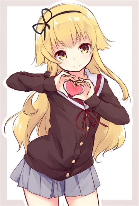 Anime Girl Heart Hands 