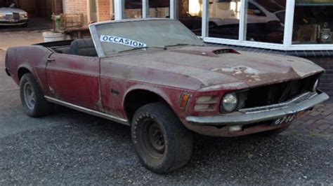 Needs everything, windshield, dash, interior, seats. A 1970 AWD Ford Mustang Convertible is the Latest ...