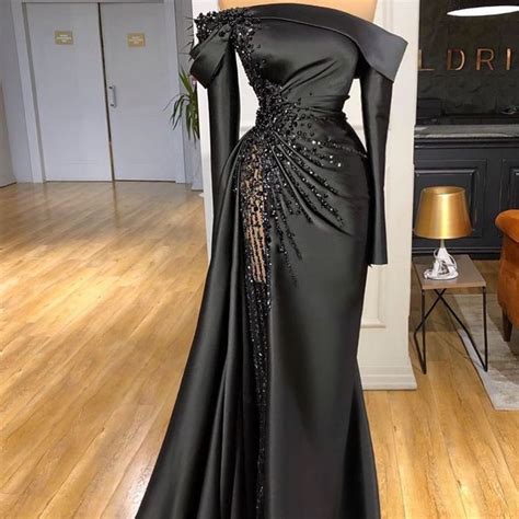 long sleeve black evening dress long sleeve prom black evening dresses black prom dresses