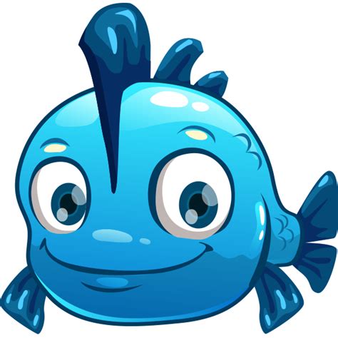 Often displayed in different shades of red on most platforms. Blue Fish | Cartoon fish, Fish icon, Cartoon