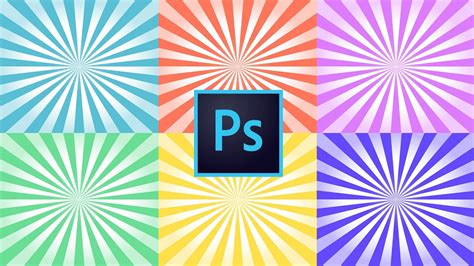 Quickest Way To Make Sunburst Background Adobe Photoshop Youtube