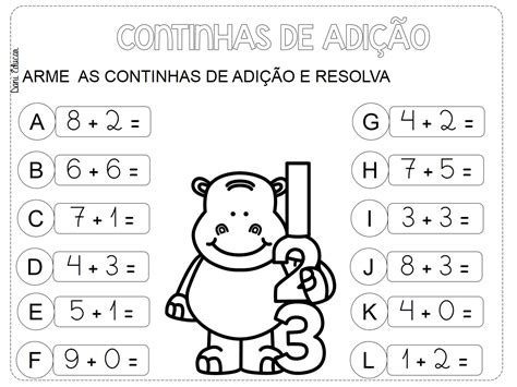 Adição 1 Ano Com Desenhos