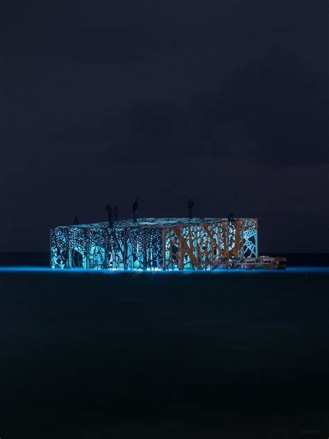 Coralarium Maldives Exterior Lighting Design Mushroom Lights