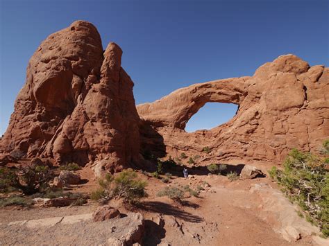 Der Windows Loop Trail Im Arches National Park Wanderung