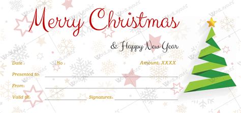 Christmas T Certificate Template 39 Word Layouts Christmas T