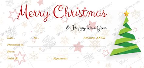Pink & indigo illustrated icons hair salon gift certificate. Christmas Gift Certificate Template 39 - Word Layouts ...