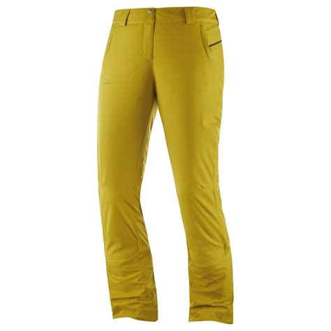 Salomon Womens Stormseason Shell Trousers Golden Palm Sportpursuit