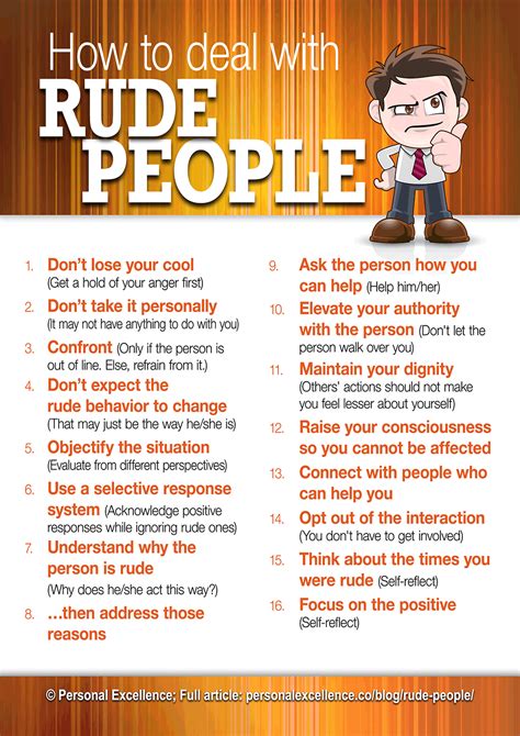 Manifesto How To Deal With Rude People