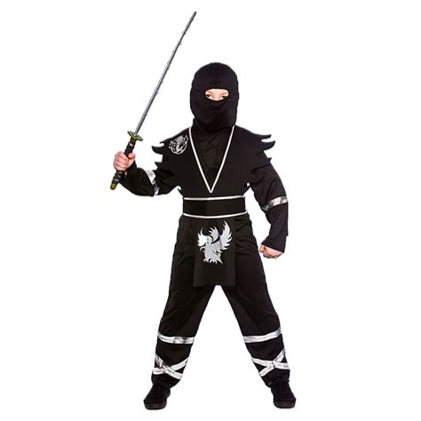 Boys Kids Childs Ninja Assassin Japanese Samurai Warrior Fancy Dress