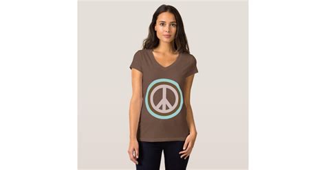 Womens Peace Sign T Shirt Zazzle