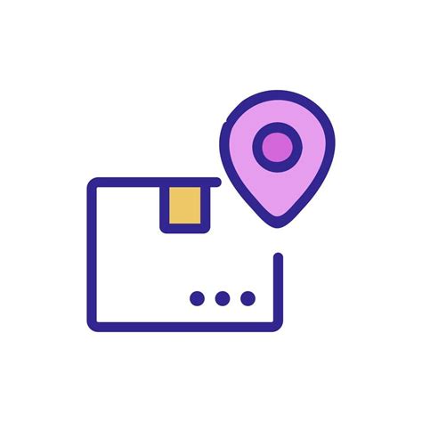 Item Location Icon Vector Outline Illustration 9950814 Vector Art At