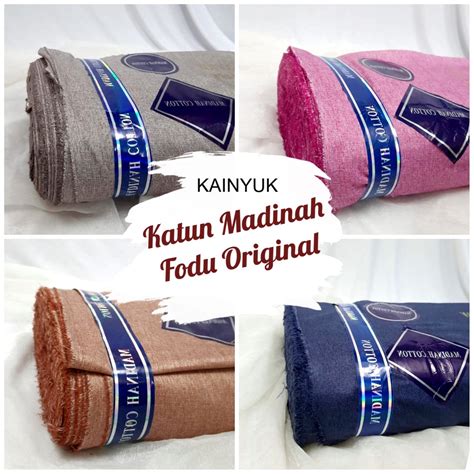 Jual Kain Katun Madinah Fodu Original Madina Cotton By Fodu Indonesia Shopee Indonesia