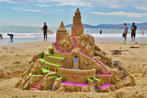Sandcastle Building Pismo Beach Shoreline Fun Activities