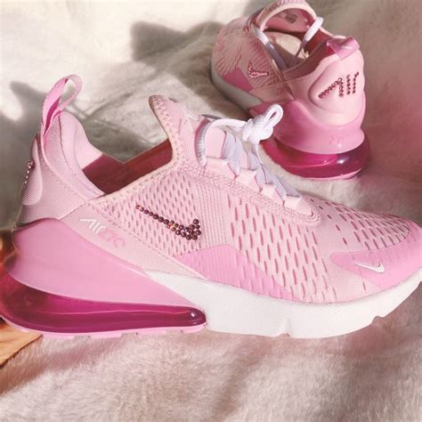 Nike Air Max 270 Pink Swarovski The Custom Movement In 2021 Pink