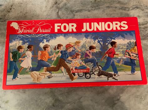 Trivial Pursuit For Juniors 1987 Complete Made By Horn Etsy