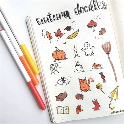 20 Fall Doodles Ideas To Try In Your Bullet Journal