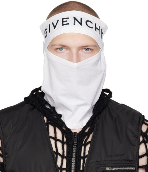 Givenchy White Embroidered Balaclava Givenchy