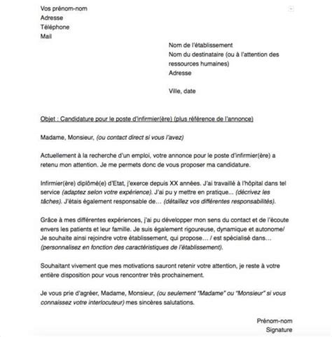 Cinq exemples de lettre de motivation pour un infirmier ou une infirmière : Lettre De Motivation Ide Fonction Publique - Rungon c