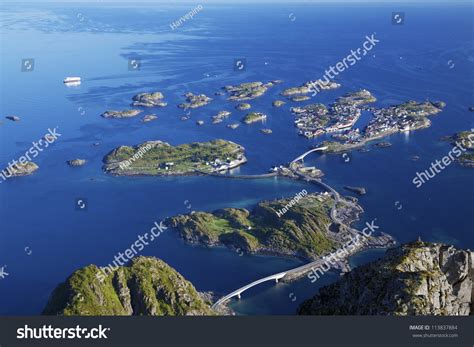 Scenic Town Of Henningsvaer On Lofoten Islands In Norway